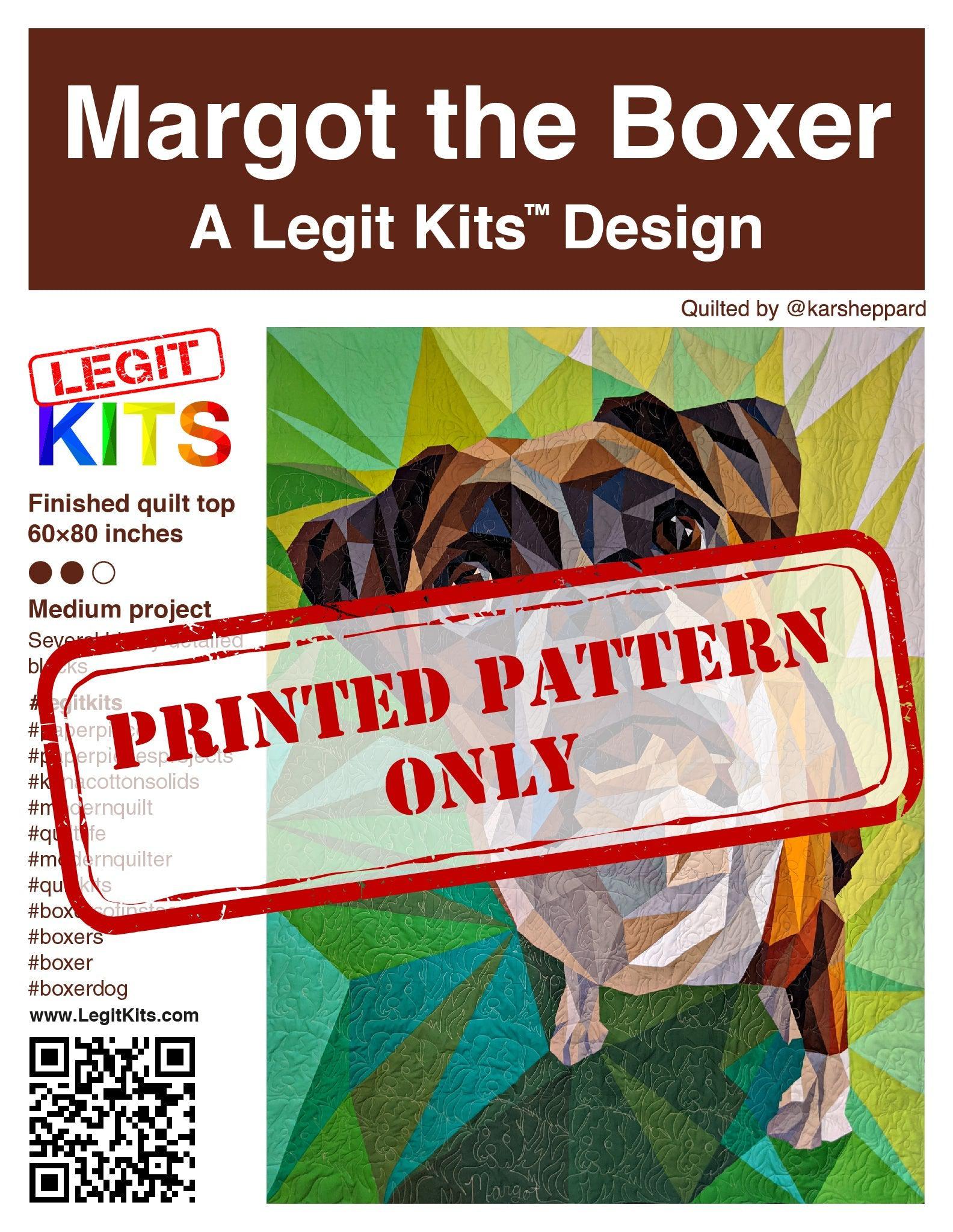 Margot the Boxer Pattern-Legit Kits-My Favorite Quilt Store