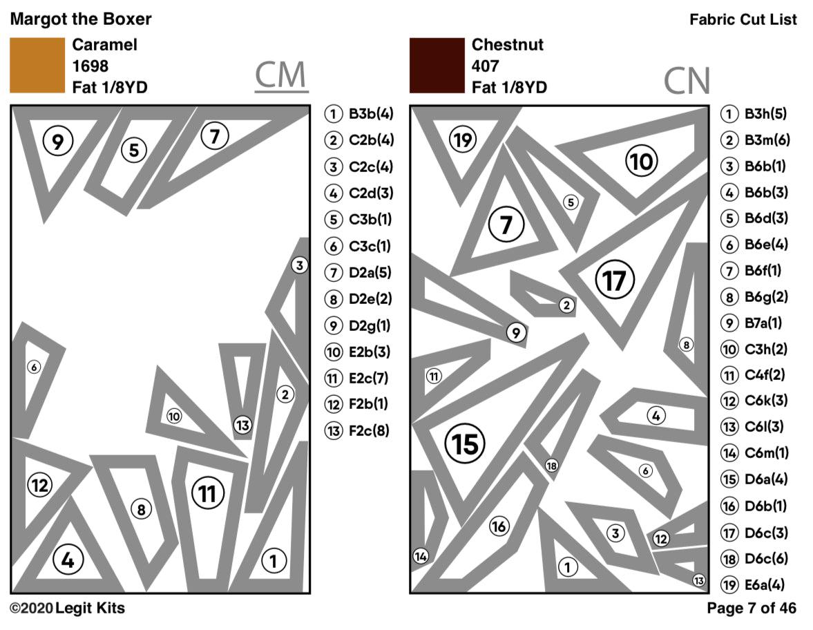 Margot the Boxer Pattern-Legit Kits-My Favorite Quilt Store