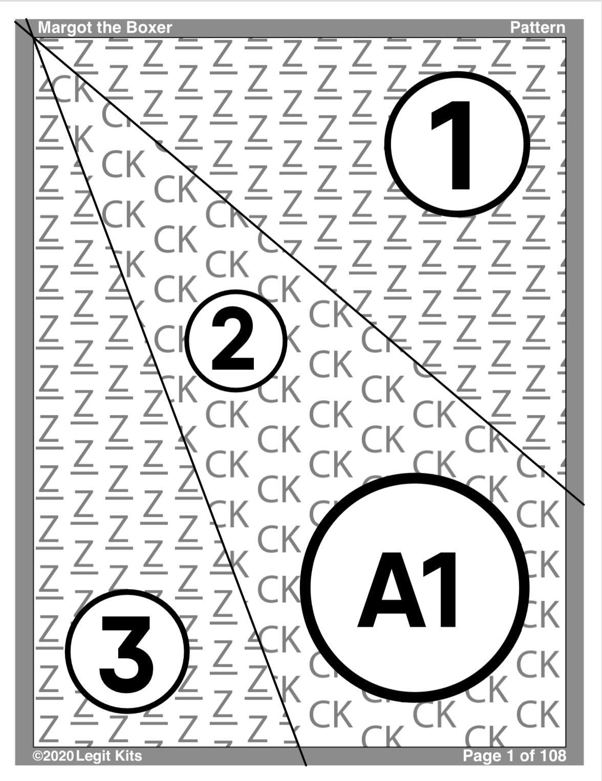 Margot the Boxer Pattern-Legit Kits-My Favorite Quilt Store