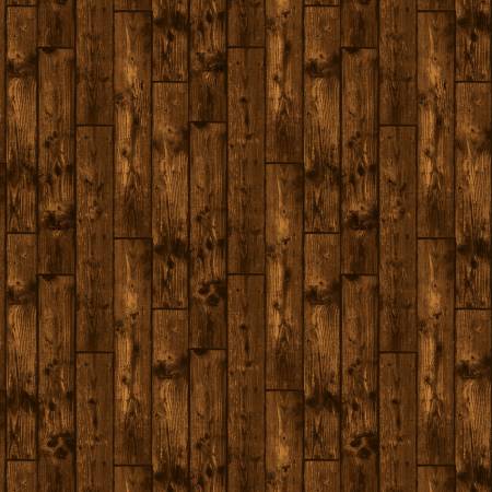 Marigold Homestead Brown Barn Wood Fabric