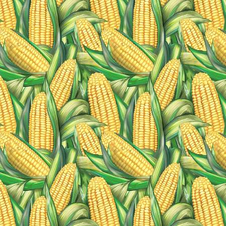 Marigold Homestead Multi Corn Maze Fabric