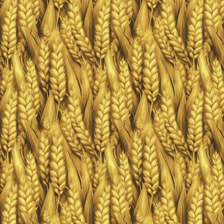 Marigold Homestead Yellow Field of Wheat Fabric