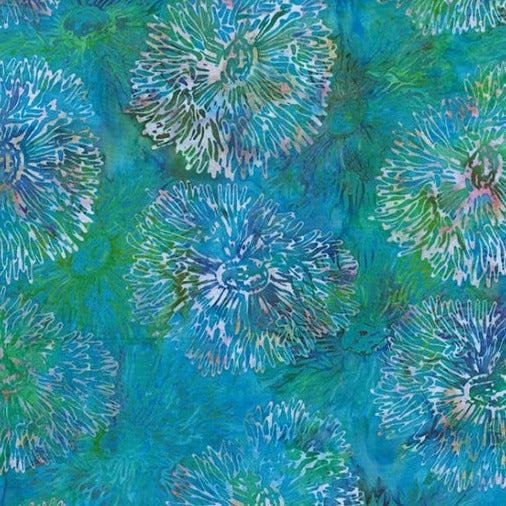 McKenna Ryan Jelly Fish Blue Hawaiian Sea Anemone Bali Batiks Fabric