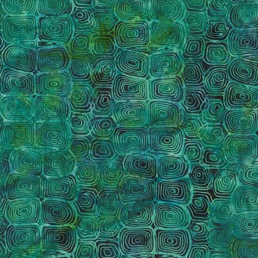 McKenna Ryan Jelly Fish Jade Bali Batiks Fabric-Hoffman Fabrics-My Favorite Quilt Store