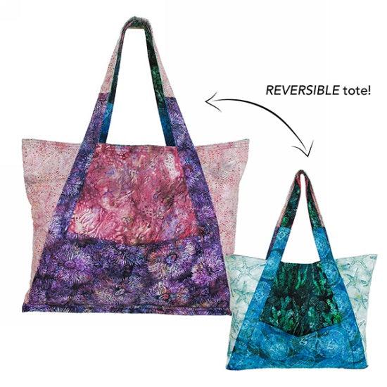 McKenna Ryan Sand in My Tote Sunset Reversible Bag Kit-Hoffman Fabrics-My Favorite Quilt Store