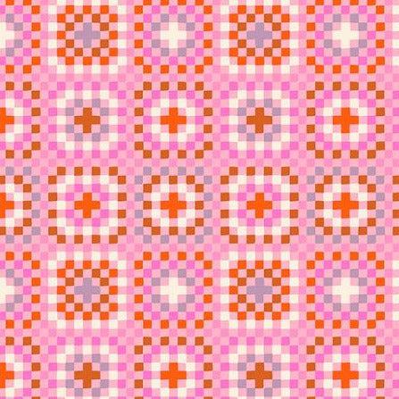 Meadow Star Merry Granny Square Fabric