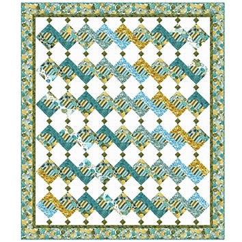 Mediterranea Quilt Top - Digitally Printed Quilt Top "66 X 77"