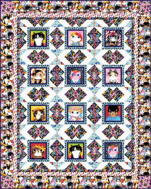 Mew-sic Legends Quilt Pattern - Free Digital Download-Studio e Fabrics-My Favorite Quilt Store