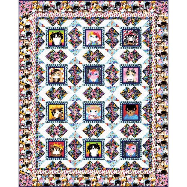 Mew-sic Legends Quilt Pattern - Free Digital Download-Studio e Fabrics-My Favorite Quilt Store