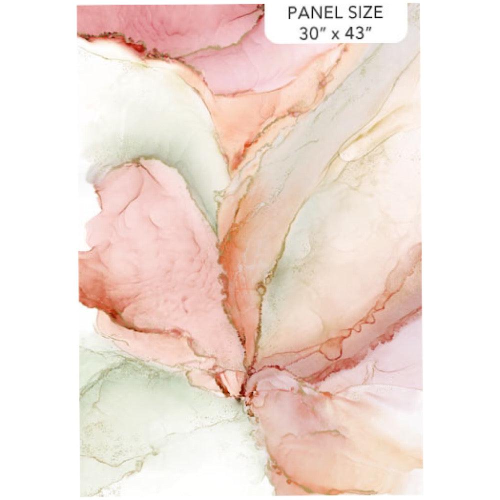 Midas Touch Coral Gemstone Texture Panel 30"-Northcott Fabrics-My Favorite Quilt Store