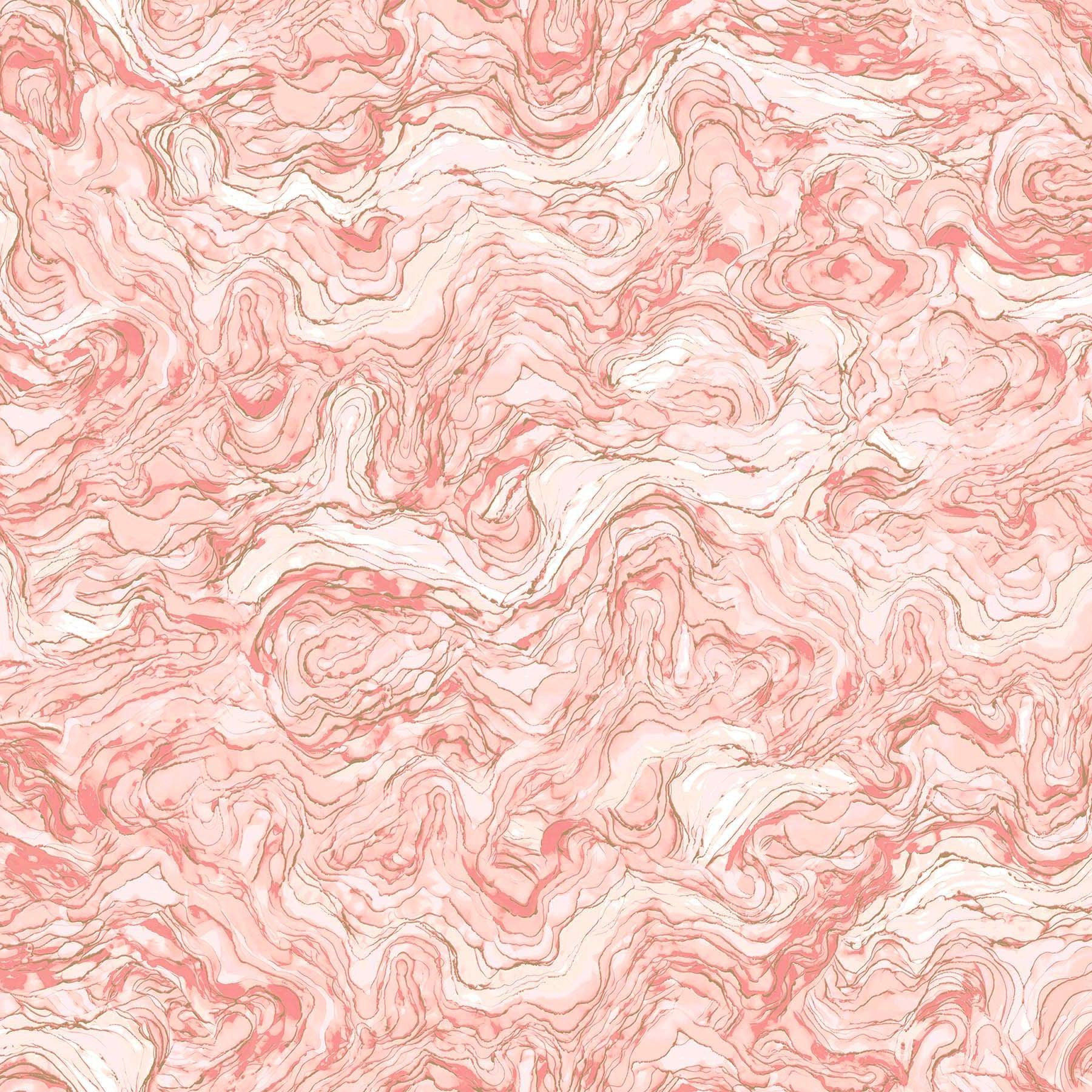 Midas Touch Coral Swirl Fabric-Northcott Fabrics-My Favorite Quilt Store