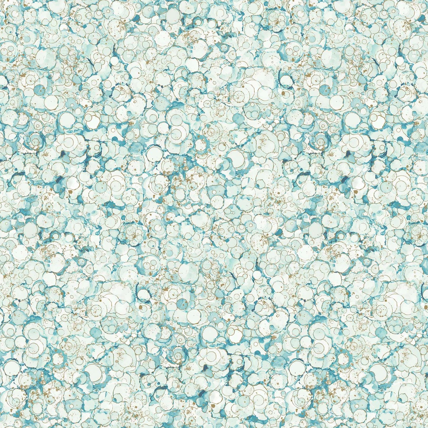 Midas Touch Light Blue Green Rock Texture Fabric