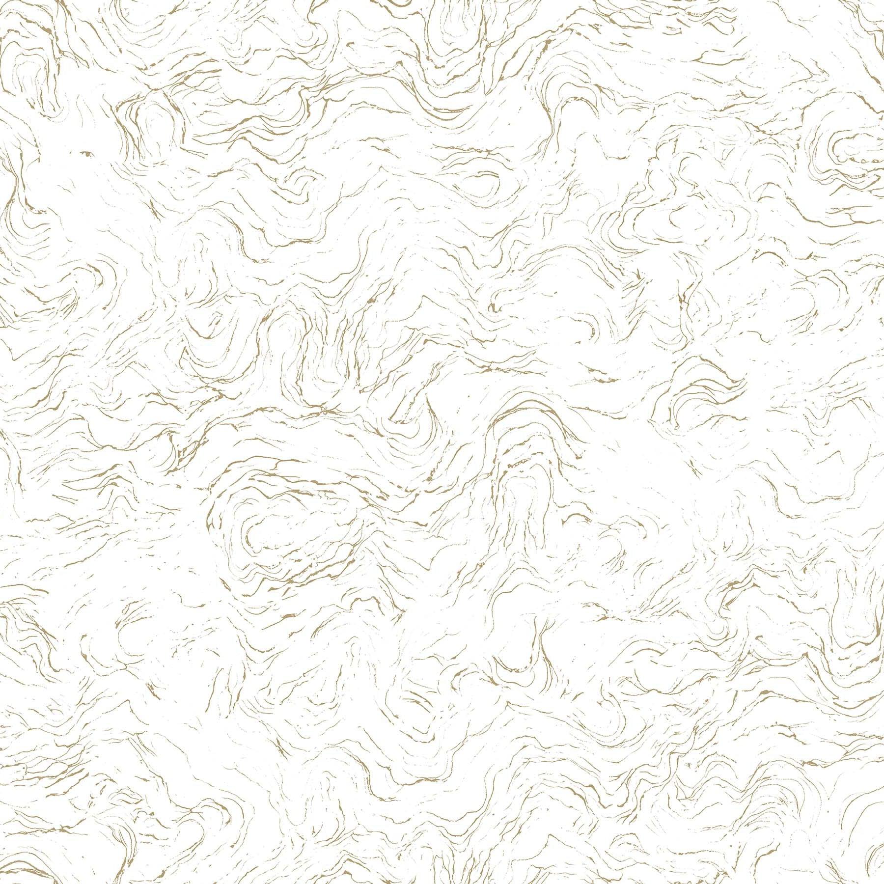 Midas Touch White Swirl Fabric