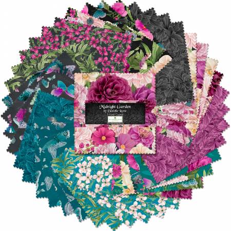 Midnight Garden 5" Charm Pack