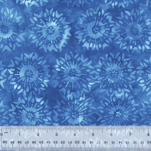 Midnight Moon Cobalt Fireworks Batik Fabric-Anthology Fabrics-My Favorite Quilt Store