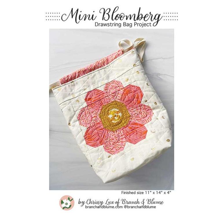 Mini Bloomberg Drawstring Bag Pattern-Moda Fabrics-My Favorite Quilt Store