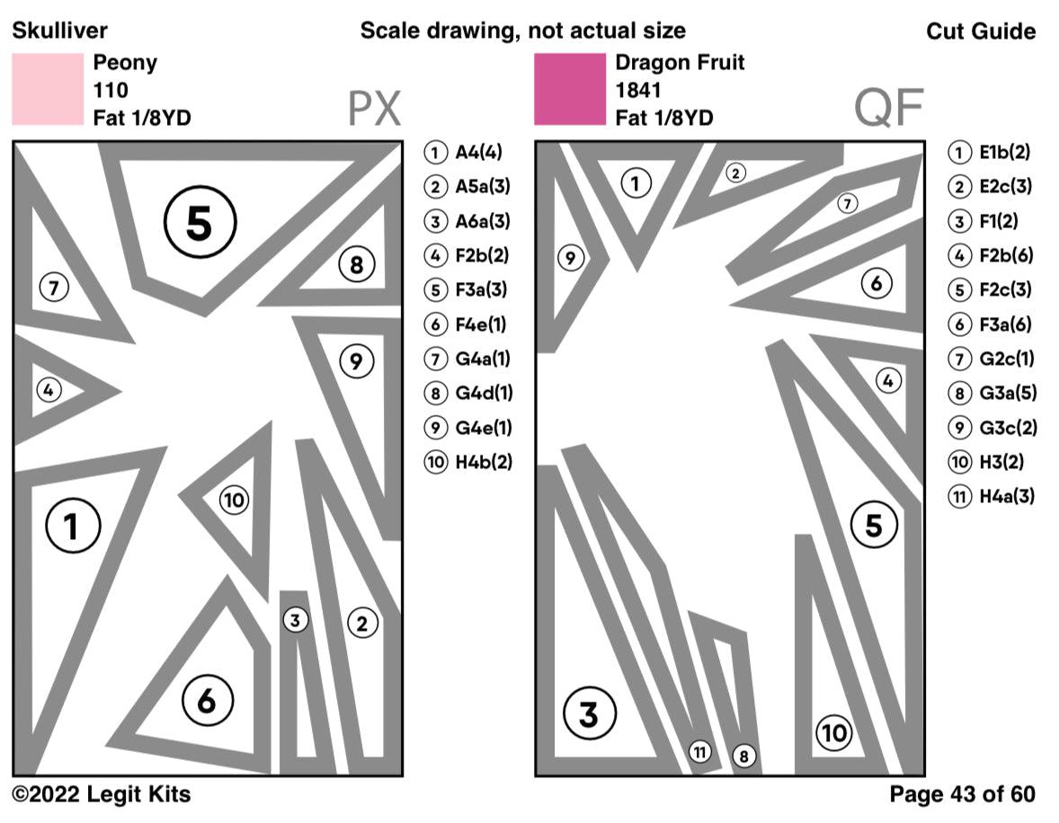 Mini Skulliver Pattern-Legit Kits-My Favorite Quilt Store