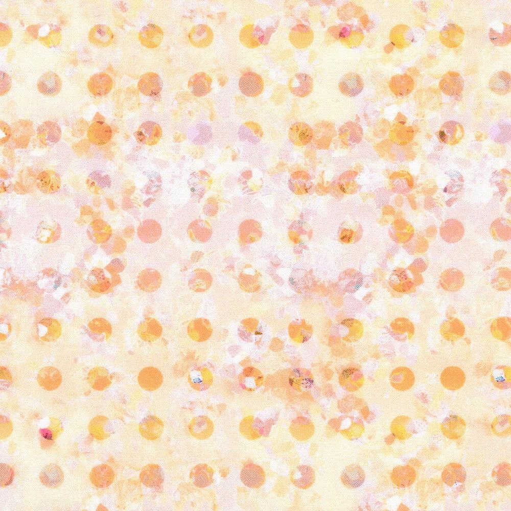 Misty Garden Abstract Dot Cream Fabric