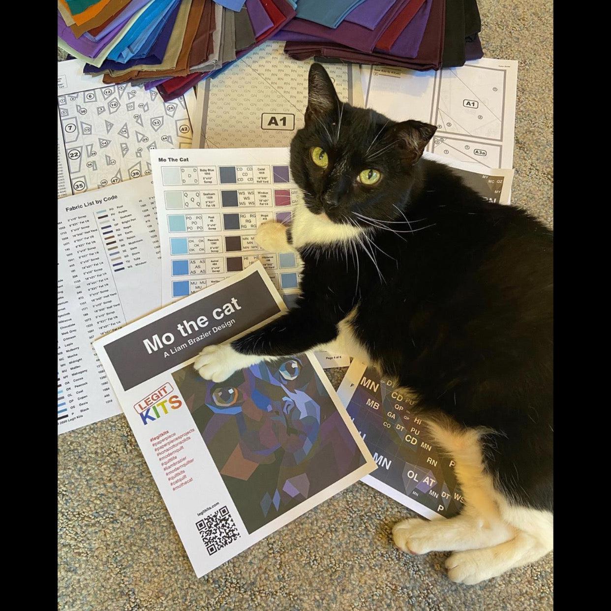 Mo the Cat Pattern-Legit Kits-My Favorite Quilt Store