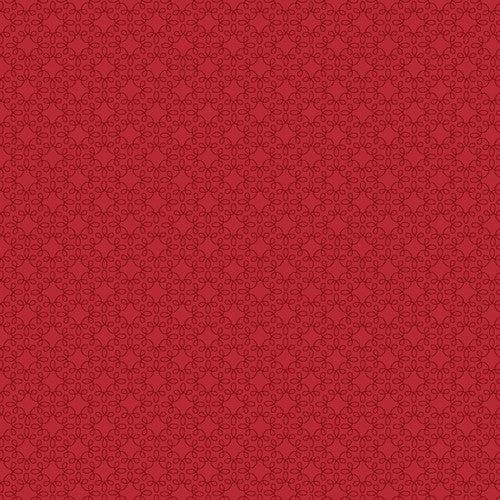 Modern Melody Basics Crimson Red Fabric-Henry Glass Fabrics-My Favorite Quilt Store