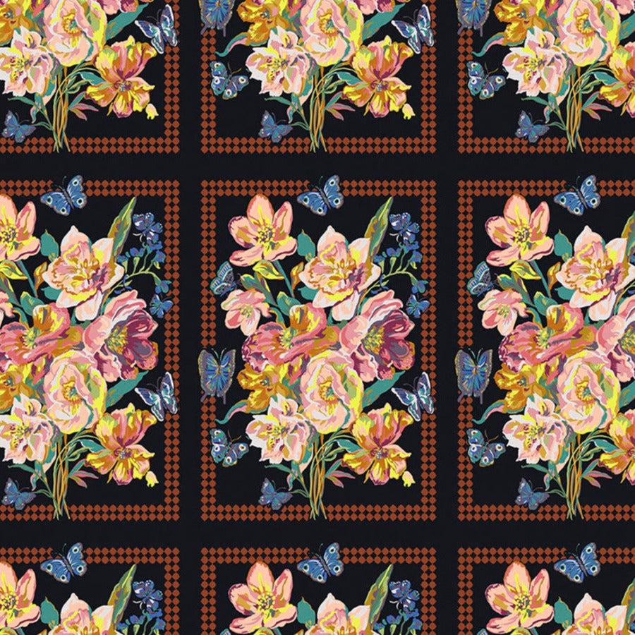 Mon Jardin Honey Beautiful Bunch Fabric – End of Bolt – 37″ × 44/45″