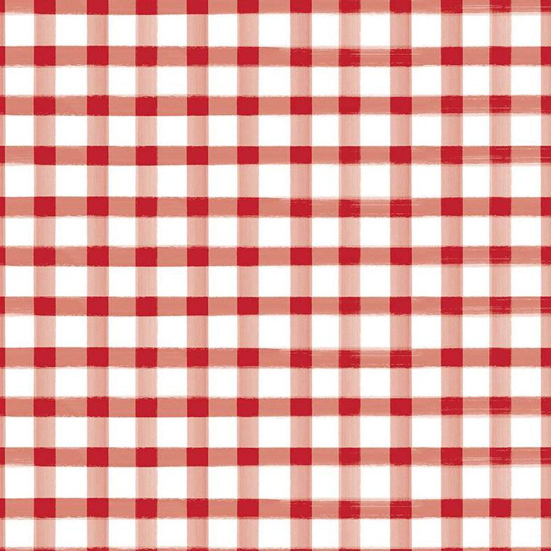 Monthly Placemats 2 December Red Gingham Fabric