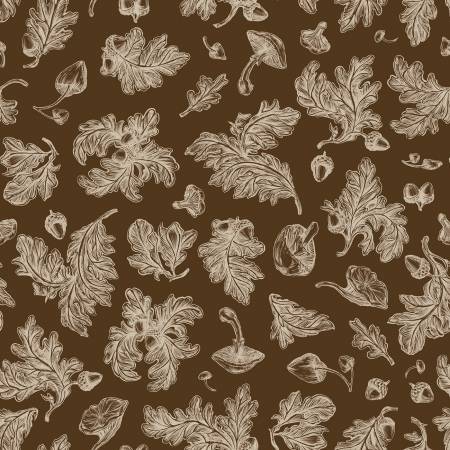 Monthly Placemats 2 September Brown Fall Foliage Fabric