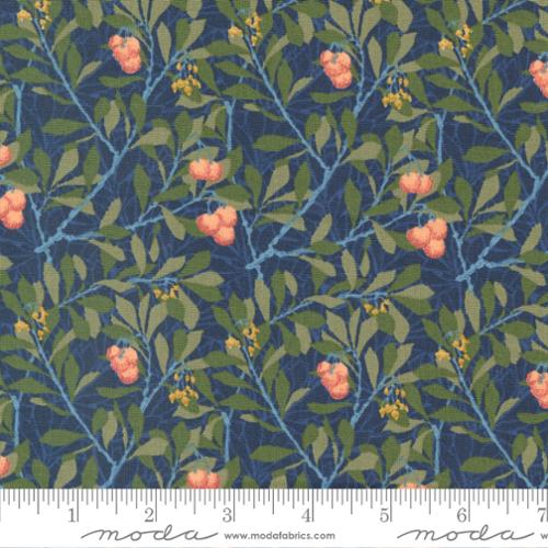 Morris Meadow Kelmscott Blue Arbutus Blenders Floral Fabric-Moda Fabrics-My Favorite Quilt Store