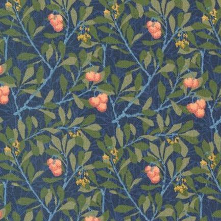 Morris Meadow Kelmscott Blue Arbutus Blenders Floral Fabric-Moda Fabrics-My Favorite Quilt Store