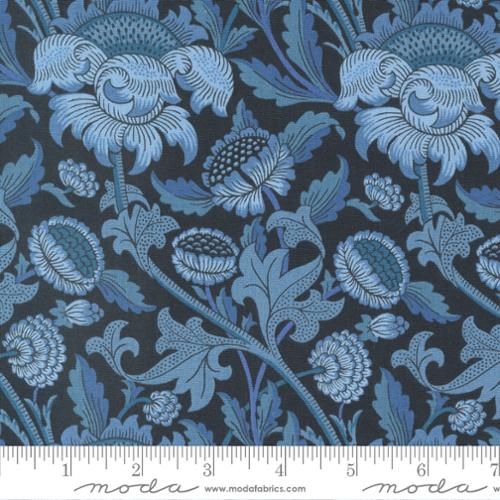 Morris Meadow Kelmscott Blue Wey Floral Fabric-Moda Fabrics-My Favorite Quilt Store