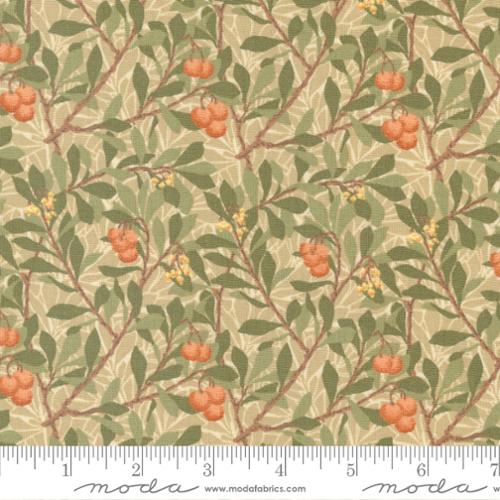 Morris Meadow Parchment Arbutus Blenders Floral Fabric-Moda Fabrics-My Favorite Quilt Store