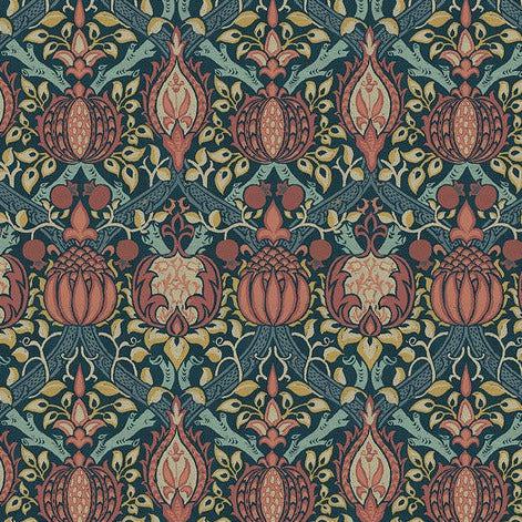 Morris and Co. Granada Indigo Fabric-Free Spirit Fabrics-My Favorite Quilt Store