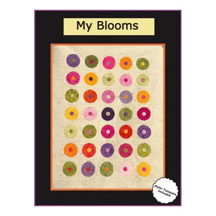 My Blooms Pattern + Mylar Template Quilt Pattern-Island Batik-My Favorite Quilt Store