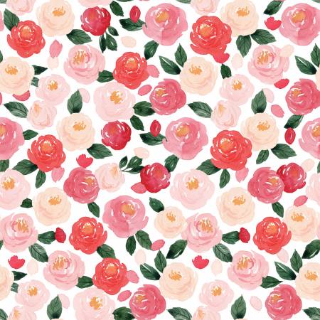 My Valentine White Main Fabric-Riley Blake Fabrics-My Favorite Quilt Store