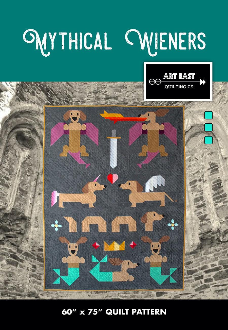 Mythical Wieners Quilt Pattern-Art East Quilting CO-My Favorite Quilt Store