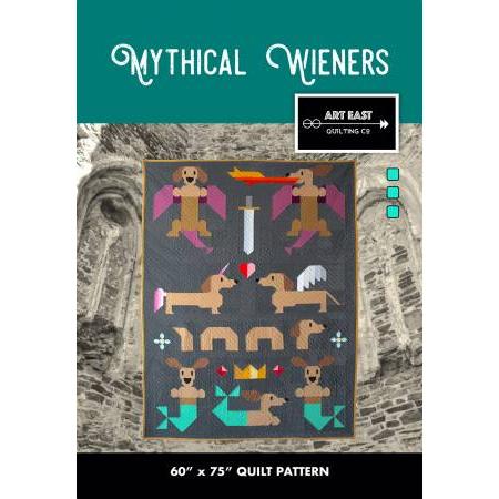 Mythical Wieners Quilt Pattern-Art East Quilting CO-My Favorite Quilt Store
