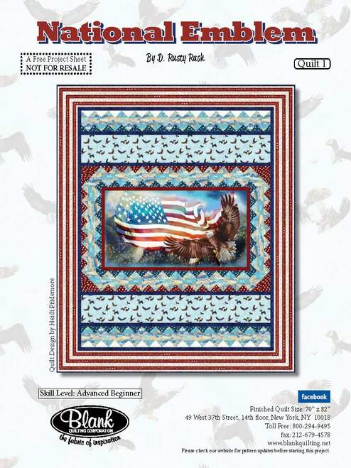 National Emblem Panel Quilt Pattern - Free Digital Download-Blank Quilting Corporation-My Favorite Quilt Store