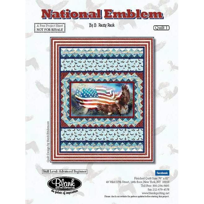 National Emblem Panel Quilt Pattern - Free Digital Download