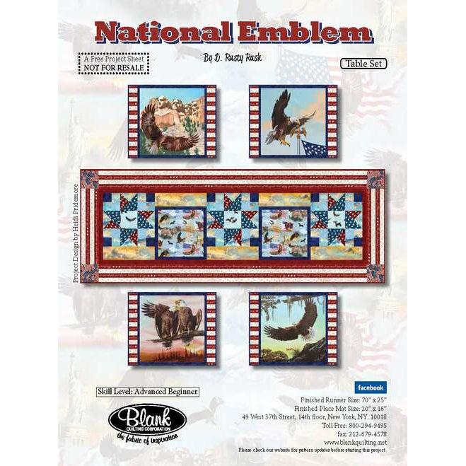 National Emblem Table Runner Pattern - Free Digital Download