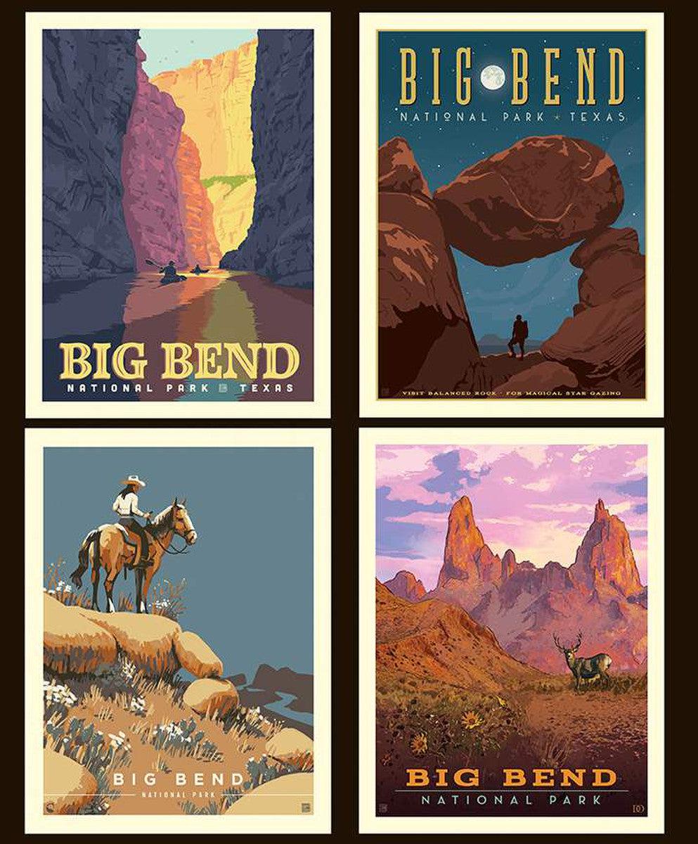 National Parks 2024 Big Bend Pillow Panel 36"-Riley Blake Fabrics-My Favorite Quilt Store