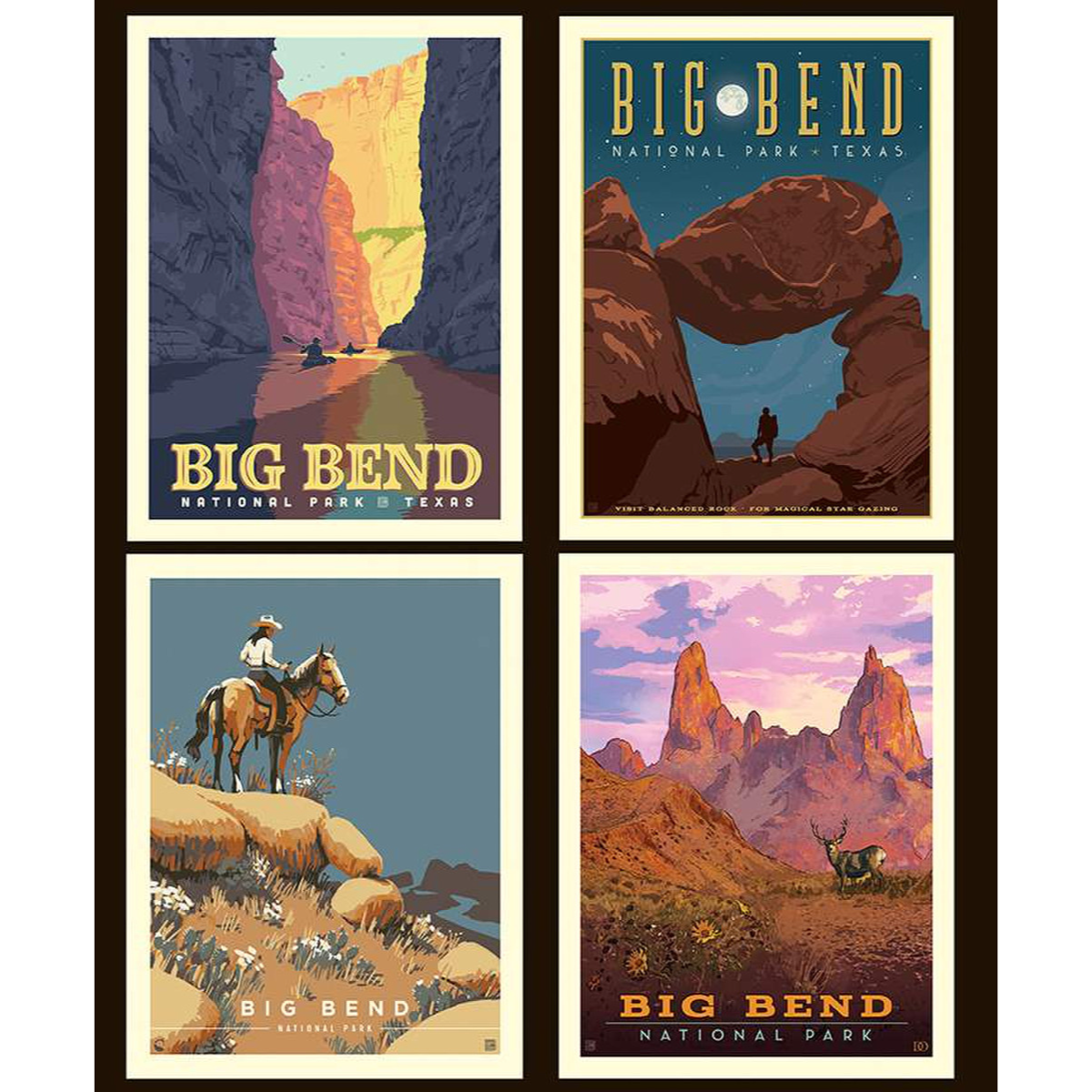 National Parks 2024 Big Bend Pillow Panel 36"-Riley Blake Fabrics-My Favorite Quilt Store