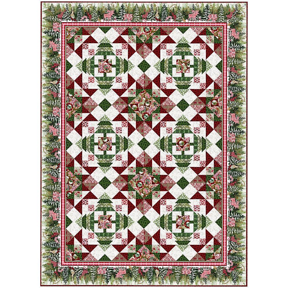 Natures Winter Red and Green Quilt Kit