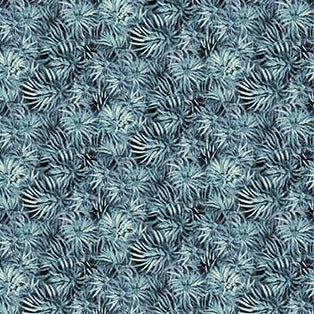 Naturescapes: Moonlight Kisses Blue Pine Needle Fabric