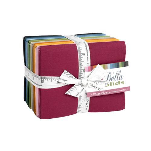 New Bella Solids Fat Quarter Bundle 20pc.-Moda Fabrics-My Favorite Quilt Store