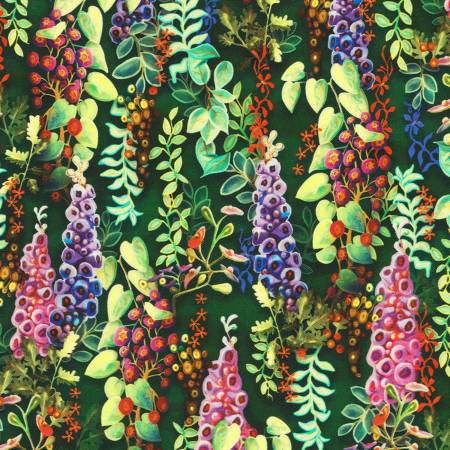 Night Owls Forest Plants Fabric