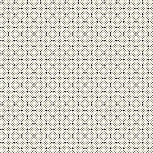 No Tricks, Just Treats Cream Cross Dots Fabric