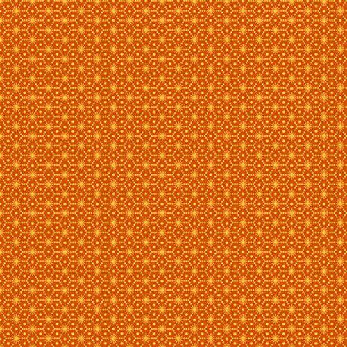 No Tricks, Just Treats Orange Yellow Hex Star Fabric-Henry Glass Fabrics-My Favorite Quilt Store