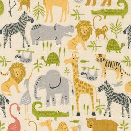 Noah's Ark Cloud Animal Parade Fabric-Moda Fabrics-My Favorite Quilt Store