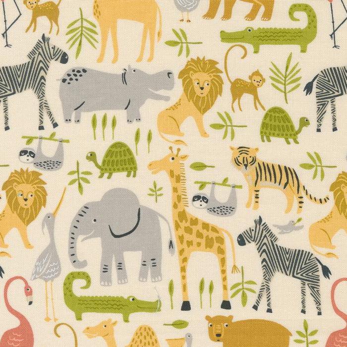 Noah's Ark Cloud Animal Parade Fabric