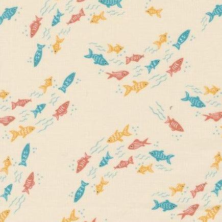 Noah's Ark Cloud Fishy Fish Fabric-Moda Fabrics-My Favorite Quilt Store
